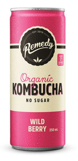 REMEDY Kombucha (Wild Berry) – LEVELUP SKATEPARK