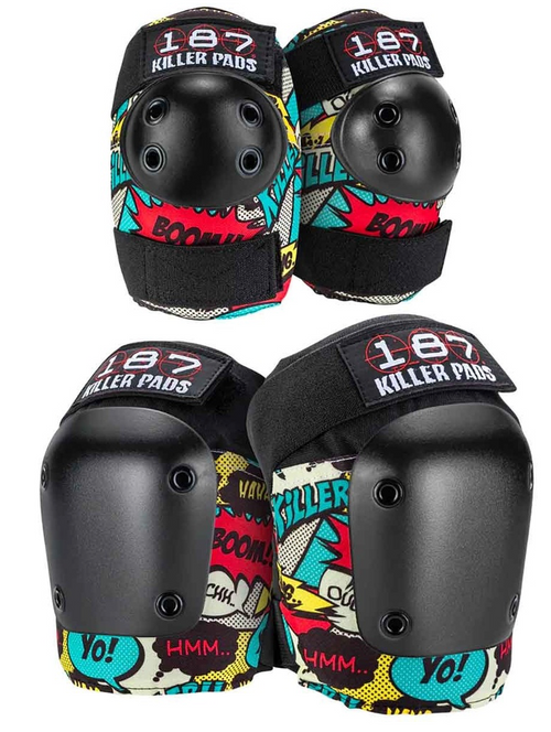 187 COMBO COMIC - KNEE AND ELBOW PADS