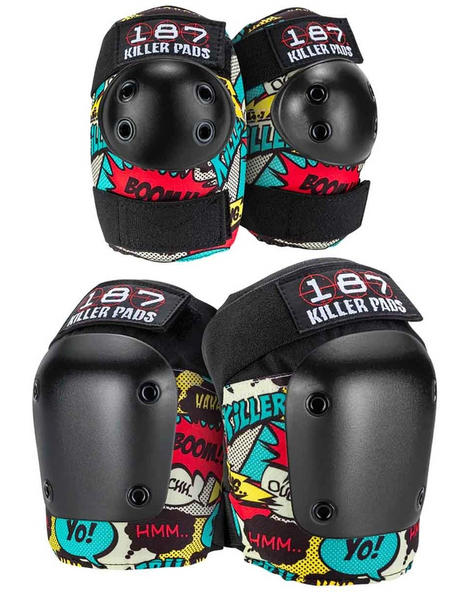 187 COMBO COMIC - KNEE AND ELBOW PADS