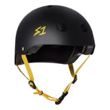 S1 Lifer Helmet - Black with Yellow Straps