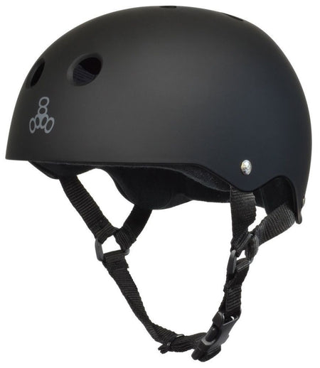 Triple 8 SS Helmet Carbon Rubber Grey/Green