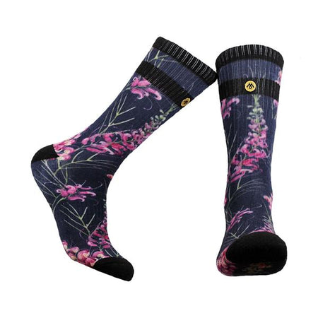 KROOKED EYES WHT/BLK/KHK SOCK