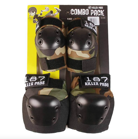 187 COMBO PACK BLACK - KNEE AND ELBOW PADS